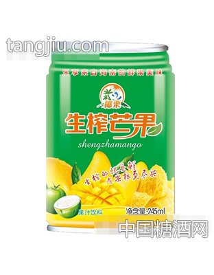 椰栗生榨芒果果汁饮料245ml