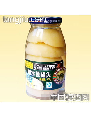 610g糖水桃罐头
