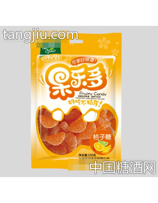 忆佳乐果乐多橘子糖150g