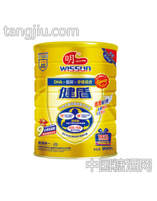明一健盾中老年高钙高铁配方奶粉听装900g