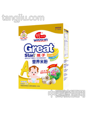 明一A莲子营养米粉225g