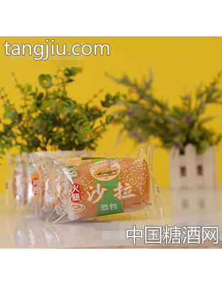 奶吉尔火腿沙拉面包