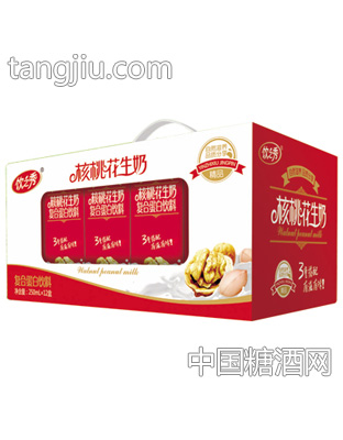 饮之秀核桃花生奶开窗礼盒250mlX12