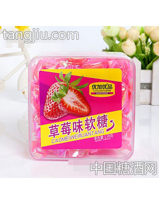 优品优加138克草莓味软糖