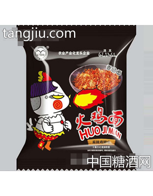 火鸡面麻辣鸡翅味