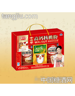 中老年高钙核桃粉400g两瓶装