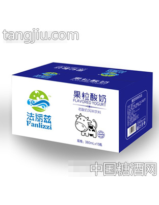 法丽兹果粒酸奶380mlx15瓶箱装