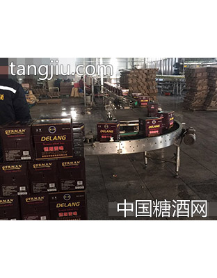 德朗麦啤车间装箱