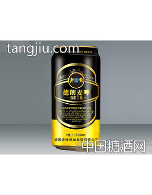 德朗麦啤500ml（黑罐）