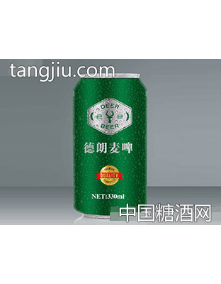 德朗麦啤330ml（绿罐）