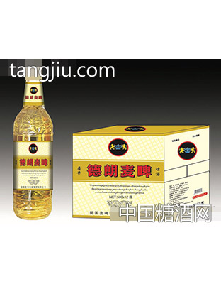 德朗麦啤·麦香啤酒500mlx12瓶（白）