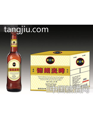 德朗麦啤·麦香啤酒330mlx24瓶（棕）