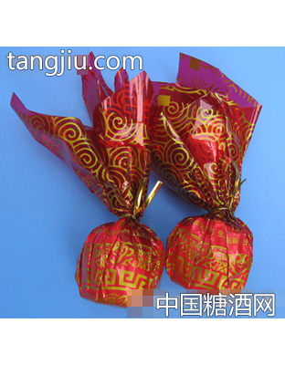 扎花红双喜软糖