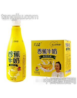 美汁恋1.25L香蕉牛奶x6瓶