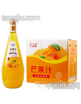 美汁恋1.5L芒果汁x6瓶（黄）