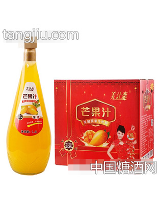 美汁恋1.5L生榨芒果汁x6瓶（红）