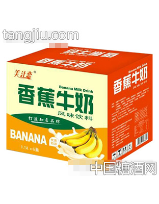 美汁恋香蕉牛奶风味饮料1.5Lx6瓶