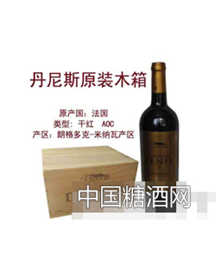 法国原瓶进口葡萄酒丹尼斯侯爵原木箱干红AOC1