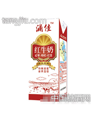 利乐砖红牛奶