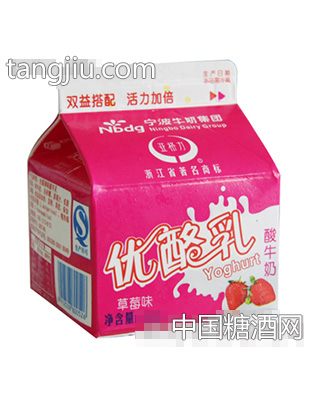 亚格力草莓味优酪乳