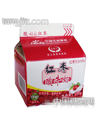 亚格力红枣酸牛奶