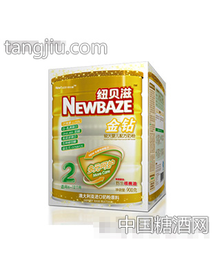 金钻900克2段听装纽贝滋奶粉