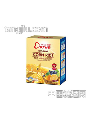 雅爱鲜橙+葡萄玉米米粉
