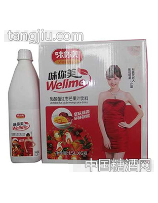 1.5lx6瓶味你美乳酸菌红枣芒果汁饮料