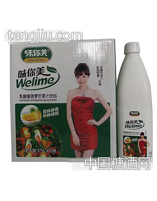 1.5lx6瓶味你美乳酸菌菠萝芒果汁饮料