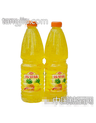 牛百岁菠萝味果粒饮料1.5L