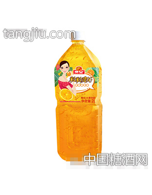 橙粒水果饮料