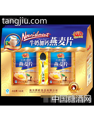 580g牛奶加钙燕麦片