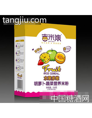 水果多维胡萝卜蔬菜米粉（草莓味）盒装