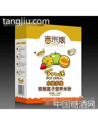 水果多维核桃莲子米粉（香橙味）盒装