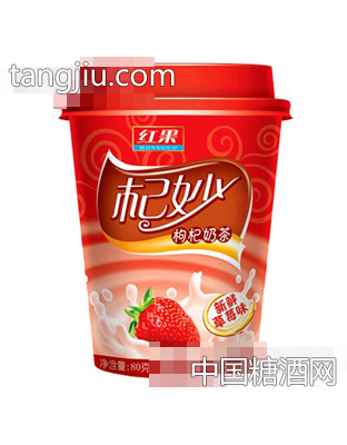 红果杞妙奶茶（草莓味）75g