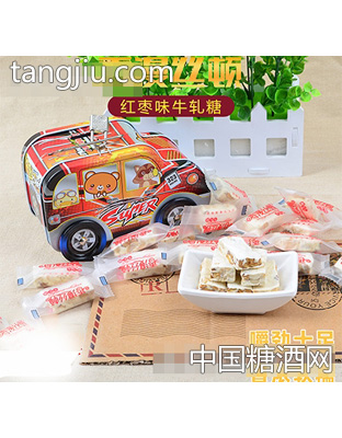 香漫丝顿红枣味牛轧糖小汽车装