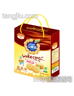 啤尔卡斯五棵葱酥性饼干手提袋600g