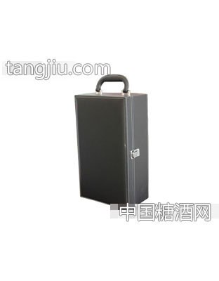葡萄酒双支装黑皮盒