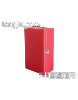 葡萄酒双支装红皮盒
