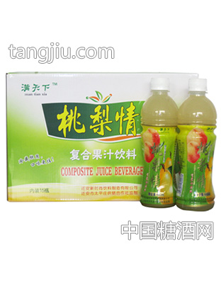 445ml×15瓶桃梨情复合果汁饮料