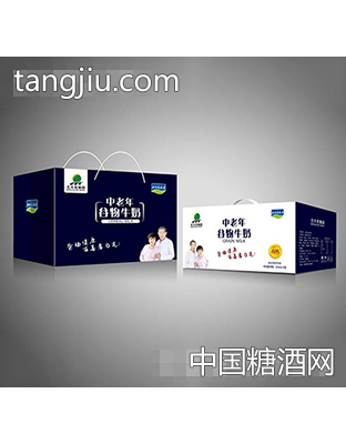 北大荒集团中老年谷物牛奶250mlx12盒