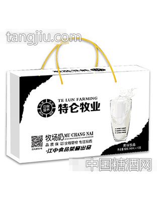 特仑牧业牧场奶246mlx12盒