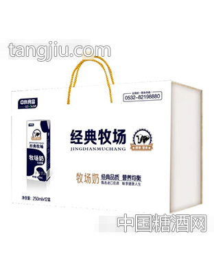 中科食品经典牧场乳味饮品250mlx12盒
