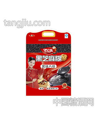 宫廷八珍黑芝麻糊礼品袋装（红）