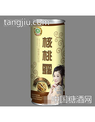 七福旺咖啡色核桃露罐