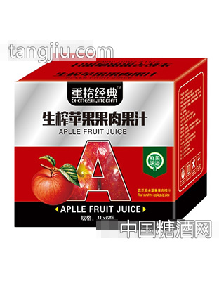 重拾经典生榨苹果果肉果汁1Lx6瓶