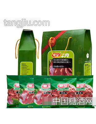 秦宝熟食绿礼盒酱牛肉