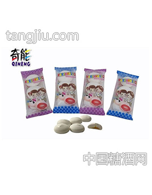 奇能三粒夹心棉花糖