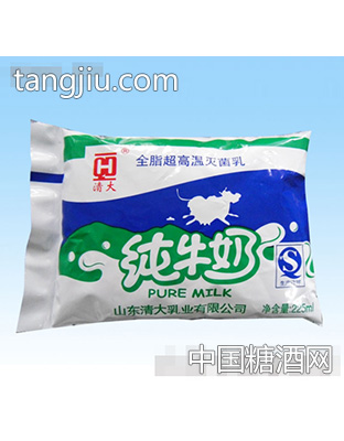清大纯牛奶225ml