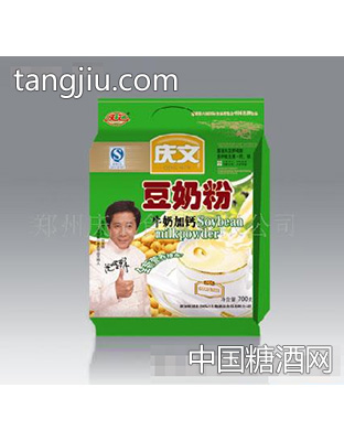 庆文牛奶加钙豆奶粉